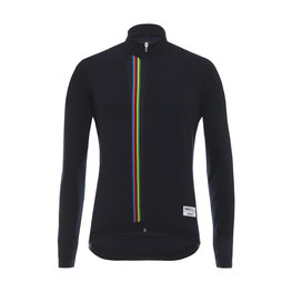 SANTINI dres dugih rukava zimski - UCI RAINBOW WINTER - crna